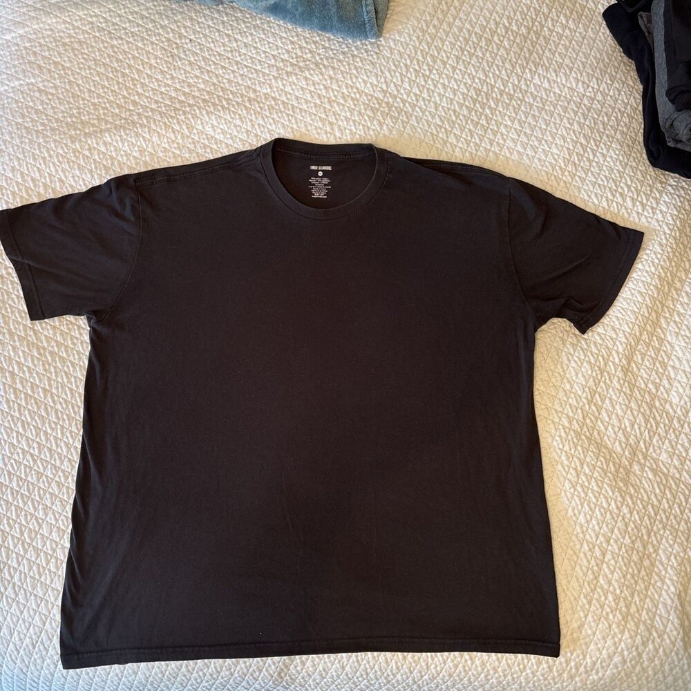 True Classic T Shirts Lot Of 4 Men 2X Black Short Sleeve Crew Neck - Picture 2 of 3